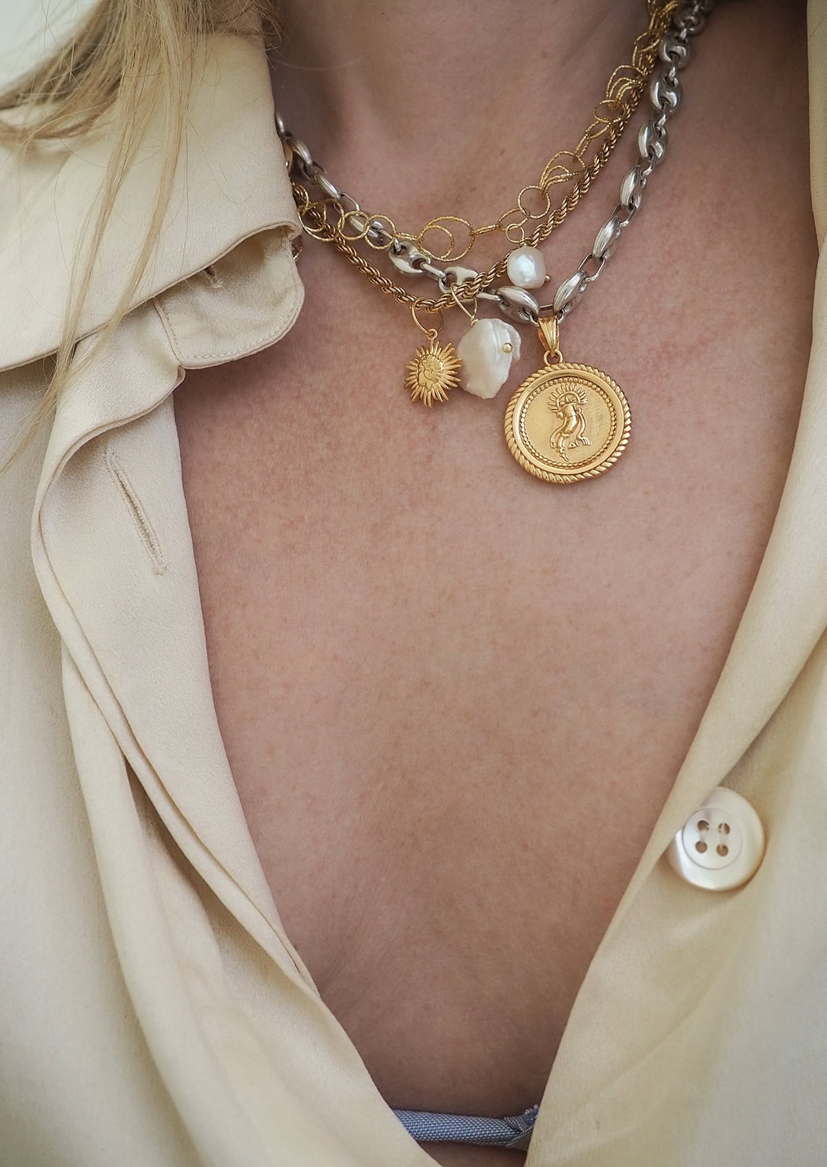 Hermina Athens - Amalthea Moonlight Necklace - HAYGEN