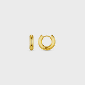 LUXE Chubby Small Hoop Earrings - Gold - HAYGEN