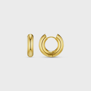 LUXE Chubby Hoop Earring - Gold - HAYGEN