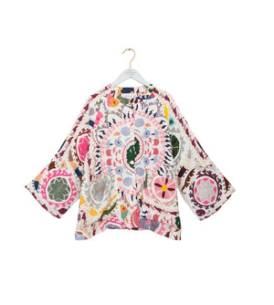 One Hundred Stars - Susani Pink Linen Jacket - HAYGEN