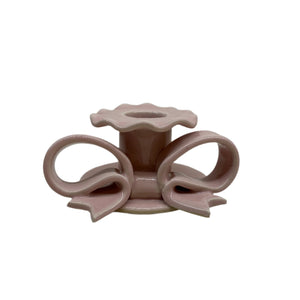 Superfluities - Bow Candleholder - Pink - HAYGEN