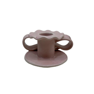 Superfluities - Bow Candleholder - Pink - HAYGEN