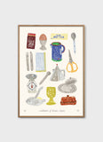 Isabelle Vandeplassche - A Collection of Kitchen Objects 50x70cm - HAYGEN