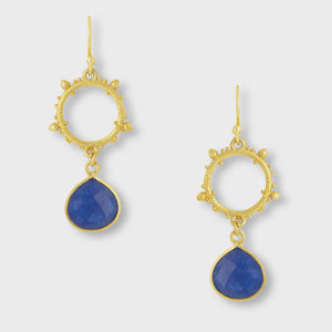 Allegra Blue Jade Earrings