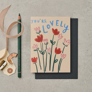 You're Lovely Flowers Card Product Image