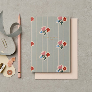 Wallpaper Posy Birthday Card Product Image
