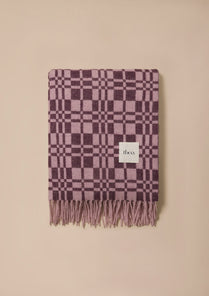 TBCO - Lambswool Blanket  Rose Craft Check Product Image