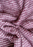 The Tartan Blanket Co. - Recycled Wool Blanket in Berry Waffle - HAYGEN