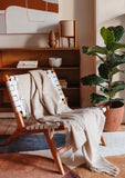 The Tartan Blanket Co. - Recycled Wool Blanket in Camel Waffle - HAYGEN