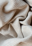 The Tartan Blanket Co. - Recycled Wool Blanket in Camel Waffle - HAYGEN