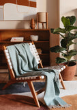 Tbco - Recycled Wool Blanket Sage Waffle