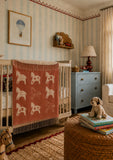 TBCO - Lambswool Baby Blanket  Rust Gallop - HAYGEN
