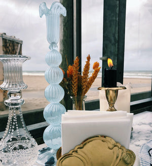 Anna + Nina - Cloudy Glass Candle Holder - HAYGEN