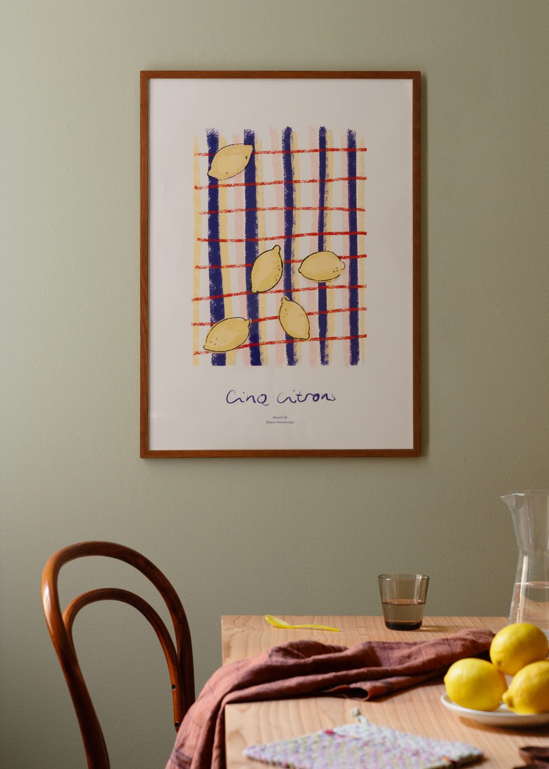 Nynne Rosenvinge, Cinq Citrons - 30x40cm - HAYGEN