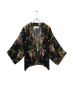 One hundred Stars - Wisteria Black Kimono