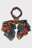 One Hundred Stars - Orchid Teal Wool Scarf