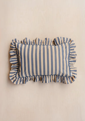 Tbco - Pair of Cotton Pillowcases Navy Stripe