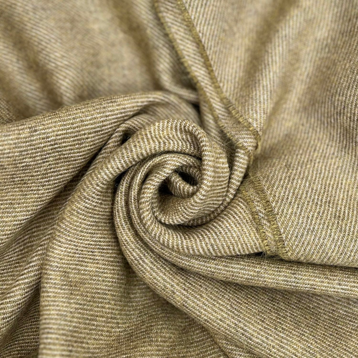 Mc Nutt of Donegal - Alpaca Wool Throw - Olive