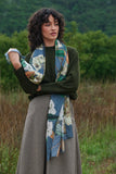 One Hundred Stars - Rhodoleia Blue Scarf