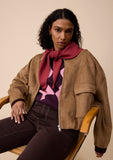 TBCO - Merino Wool Triangle Scarf in Rust - HAYGEN