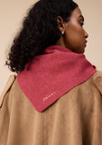 TBCO - Merino Wool Triangle Scarf in Rust - HAYGEN