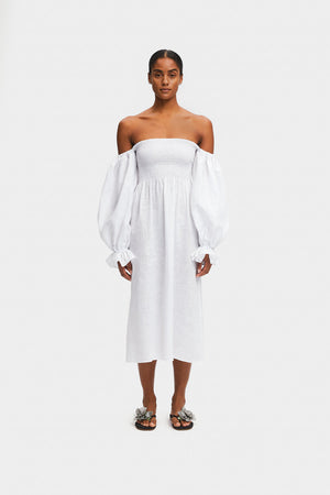 Sleeper - Atlanta Dress - White - HAYGEN