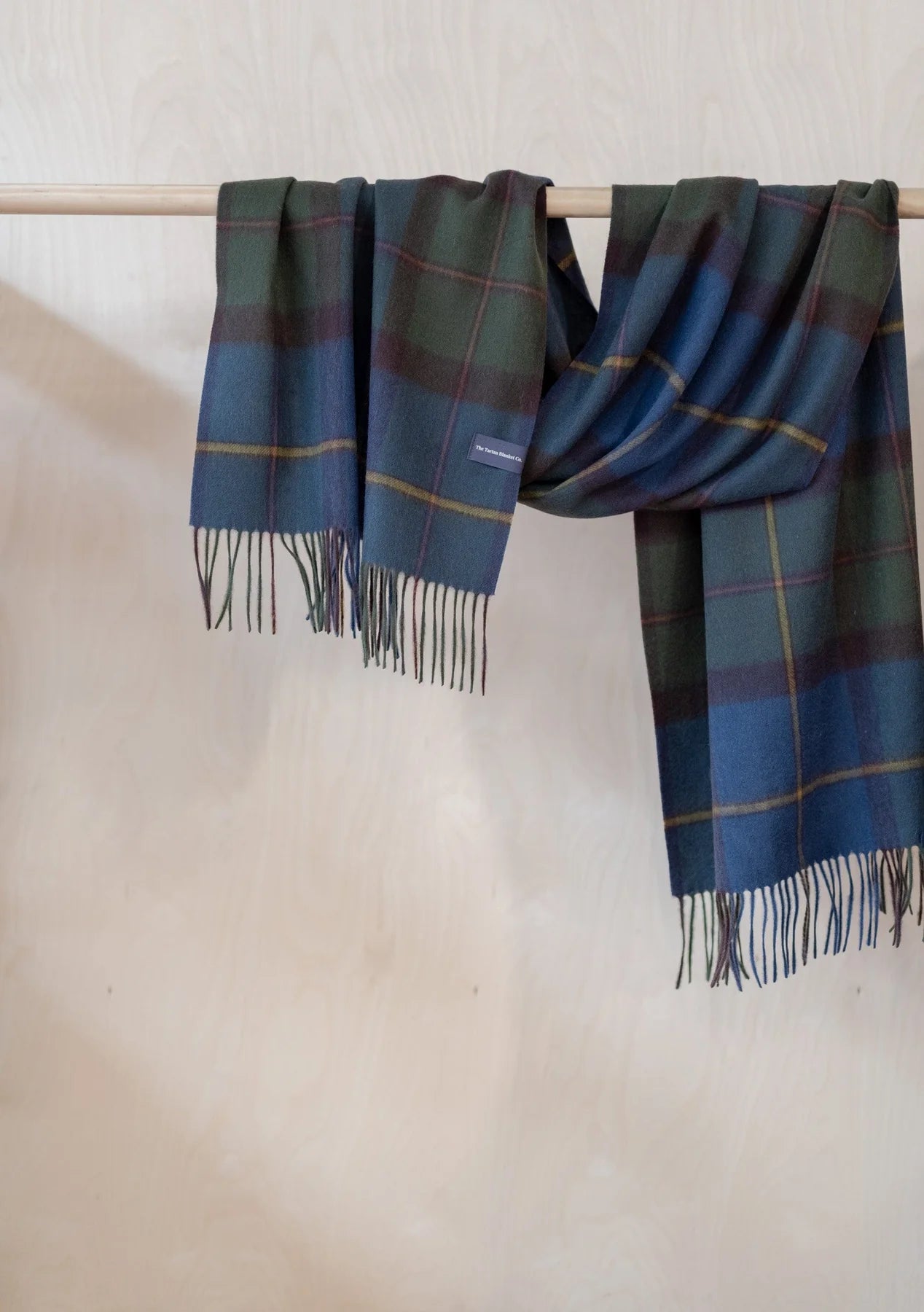 Tbco - Lambswool Oversized Scarf  Macleod of Harris Antique Tartan