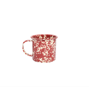Splatter Mug - Burgundy & Cream