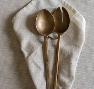 Forged Pair of Salad Servers - HAYGEN