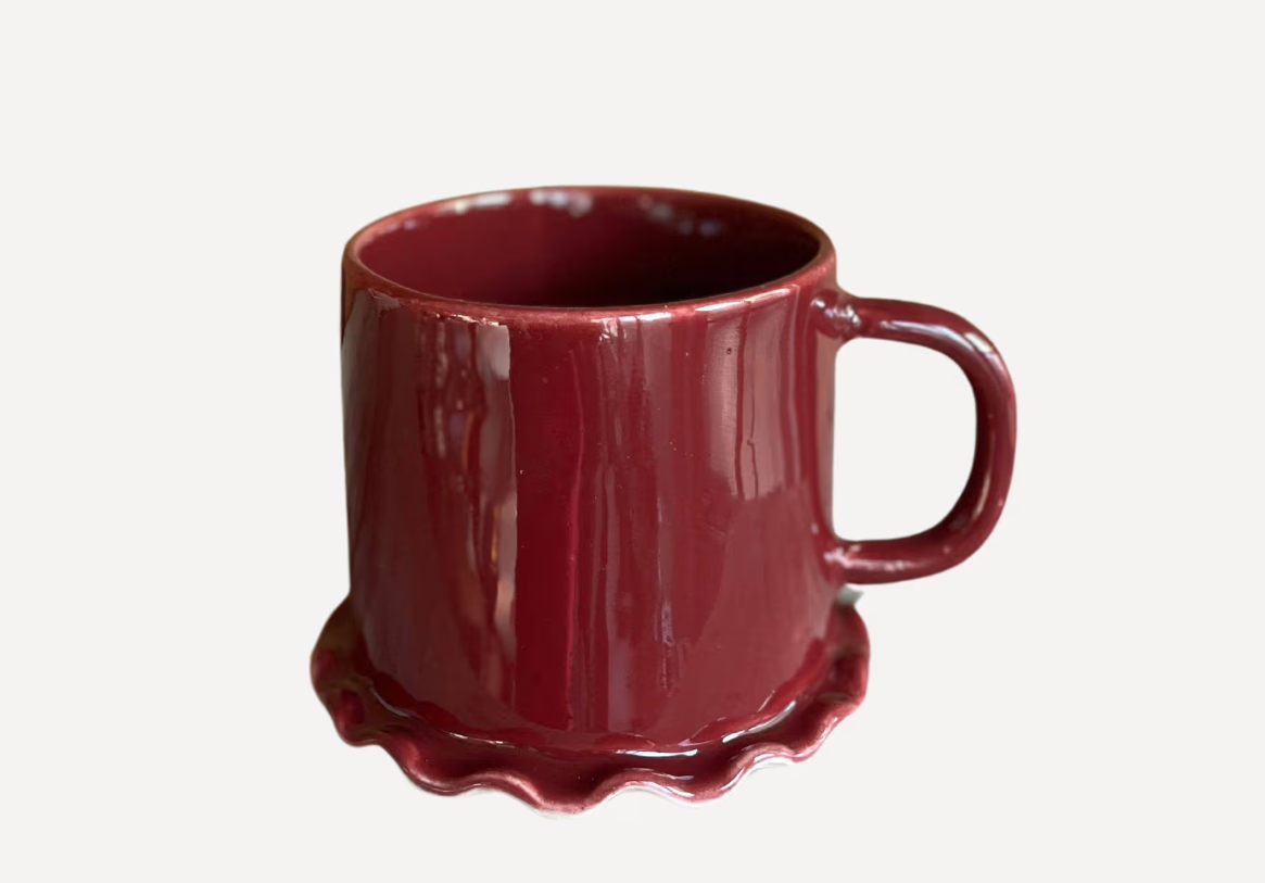 Superfluities - Frilly Mug - Red | HAYGEN