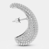 Billion Avenue - Bulb Diamond Earstud Single - Silver - HAYGEN