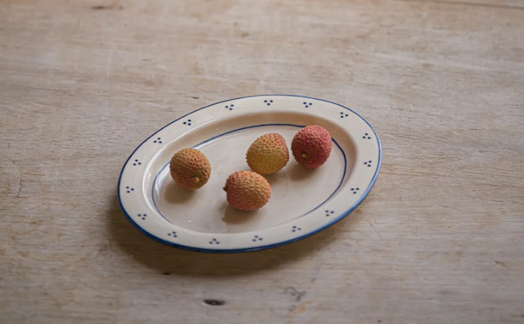 The Breakfast Table Collection - Small Oval Platter - Blue– HAYGEN