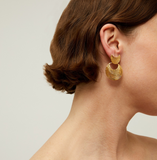 Gas Bijoux - Luna Wave earrings mini gold - HAYGEN
