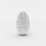 Billion Avenue - Small Bulb Diamond Earstud Single - Silver - HAYGEN