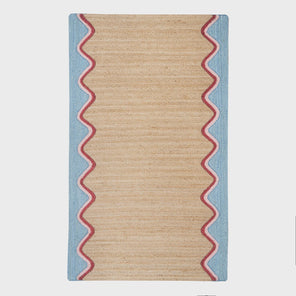 Wave Jute Rug - Sky - 122x183cm Product Image