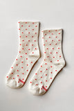 Le Bon Shoppe - Sneaker socks - Polka Dot Cream/Red - HAYGEN