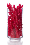 Magenta Spiral Candles - Set of 3