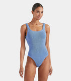 Hunza G - Square Neck Swimsuit - Cornflower Blue - HAYGEN