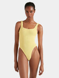 Hunza G - Square Neck Swim - Butter - HAYGEN