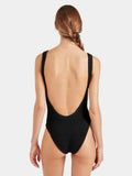 Hunza G - Square Neck Swimsuit - Black - HAYGEN