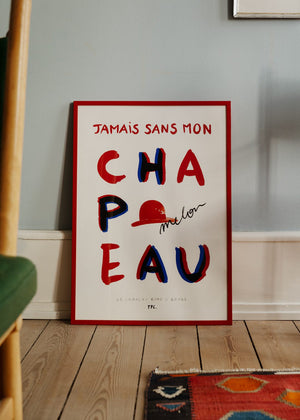 Another Art Project - Le Chapeau Rond et Rouge - 30x40cm - HAYGEN