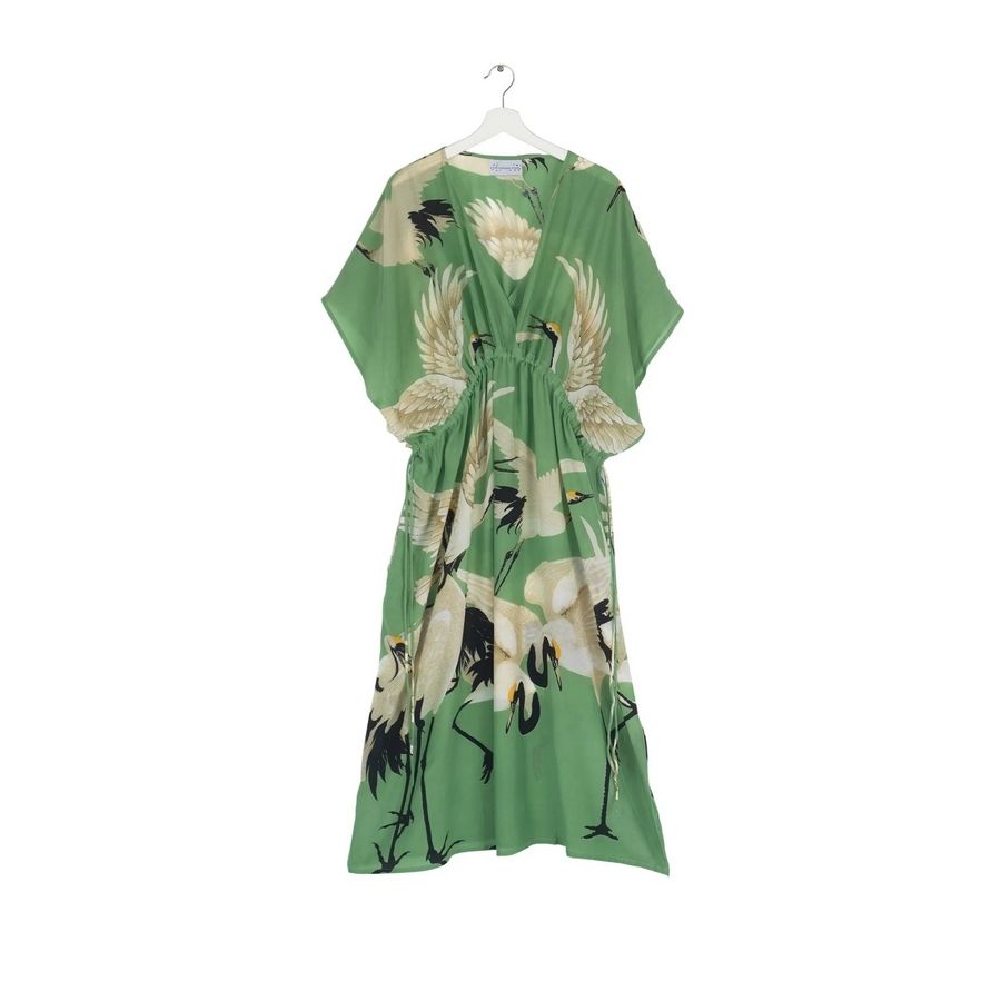 One Hundred Stars - String Dress Stork Pea Green - HAYGEN