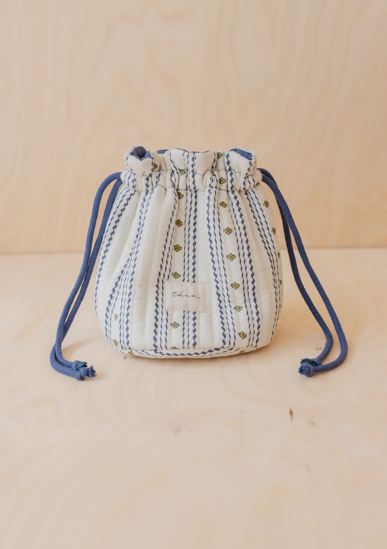 Tbco - Cotton Wash Bag - Navy Ditsy Floral
