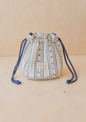 Tbco - Cotton Wash Bag - Navy Ditsy Floral