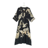 One Hundred Stars - Abbi Dress Stork Black - HAYGEN