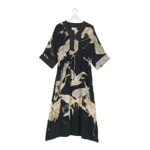 One Hundred Stars - Abbi Dress Stork Black - HAYGEN