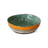 HK Living - 70s ceramics: pasta bowls "golden hour", set of 2