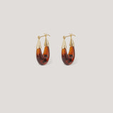 Gas Bijoux -  Ecume Earrings Small - Tortoiseshell