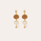 Gas Bijoux - Silene earrings small size - Wood & Mother-of-Pearl - HAYGEN