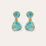 Gas Bijoux - Silia earrings - Turquoise - HAYGEN